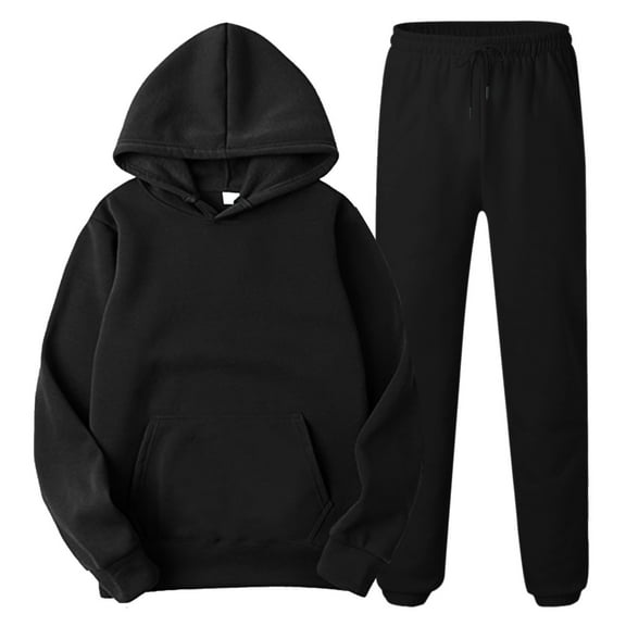 Men's Tracksuit 2 Piece Set Sweatsuits Hoodies and Sweatpants Athletic Jogging Suits Sets Casual Fall Outfits Solid Fashion Warm