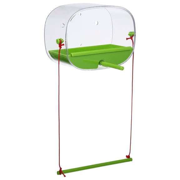 Bird Feeder Feeders Window Pigeon Cage Water Clear Hummingbird Suction Cup inside for Small Birds