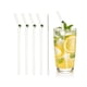 thumbnail image 1 of Uxcell 4 Pcs Popotes de Vidrio Reutilizables, Popote de Vidrio de 7.87" Resistente a los Golpes, Lindos Popotes Transparentes para Whisky, Café, Jugo, Refrescos, Té, Verde, 1 of 6