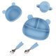 thumbnail image 2 of Baby Feeding Kit, Easy Cleaning Baby Feeding Bowl Food Grade Silicone  For Travel For Home ANGGREK K52, 2 of 8