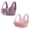 Pink6, variant on Jalioing 2 Pcs Bras for Women Front Closure Full Coverage Supportive Bralettes Plus Size Push Up Everyday Bras