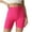 Hot Pink, variant on Ashirexll Biker Shorts Women, Athletic Shorts for Women, Fashion Solid Color Seamless Elastic Waist Lift Buttocks Tight Fitting Abdomen Yoga Shorts