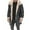 Gray, variant on AnuYalue Men's Big and Tall Winter Coat Vintage Faux Fur Leather Jacket Fleece Lined Stand Collar Coats Thicken Long Sleeve Overcoat