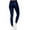 Blue, variant on Pntutb Women Solid Casual Pockets Button High Waist Faux Leather Long Pants