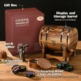 thumbnail image 5 of Whiskey Smoker Kit with Charred Wood Barrel (Patent Pending) – Cocktail Smoker with Torch & 6 Premium Wood Chips for Old Fashioned & Whiskey – Perfect Home Bar Gift for Men, Dad, Husband (No Butane), 5 of 6