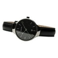 thumbnail image 3 of Bering Time Classic Collection Polished Silver Stainless Steel Case with Black Leather Strap and Black Dial Women's Watch. 13328-402, 3 of 4
