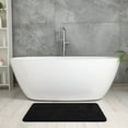 thumbnail image 5 of Unique Bargains Chenille Bathroom Rugs Non Slip Bath Mat Carpet for Bathroom Floor Black 16" x 24", 5 of 6