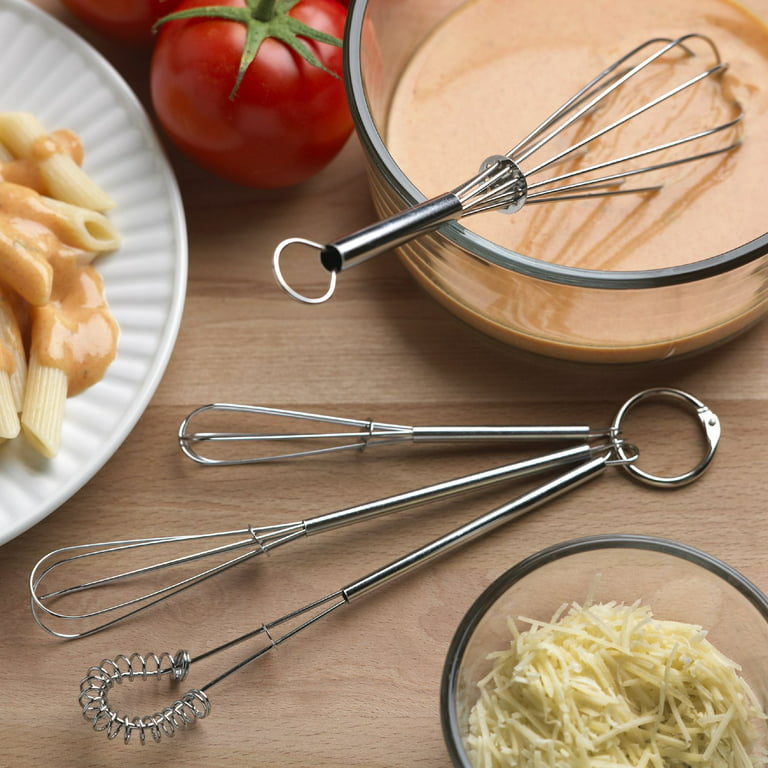 Walfos Mini Whisks, Small Whisk Bulk 304 Stainless Steel 6 Pieces, 5 Inch  Tiny Whisk For Whisking, Beating Eggs, Mixing Sauces, Blending Ingredients