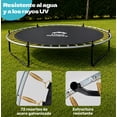 thumbnail image 3 of Trampolín Little Monkey mkz-trampsimp12ft con diámetro de 3.66 m con ancho de 3.66 m y largo de 3.66 m, color del cobertor de resortes amarillo y lona negro Little Monkey, 3 of 8