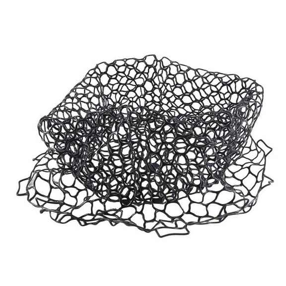 Replacement Fishing Net Wear- Rubber Mesh Fish Catch Multifunctional Dip Net Black 55cm