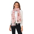 thumbnail image 2 of FORMRS Womens Scarf Winter Soft Long Big Warm Shawls Wrap Tassel Scarves, White Gingerbread Houses, 2 of 9