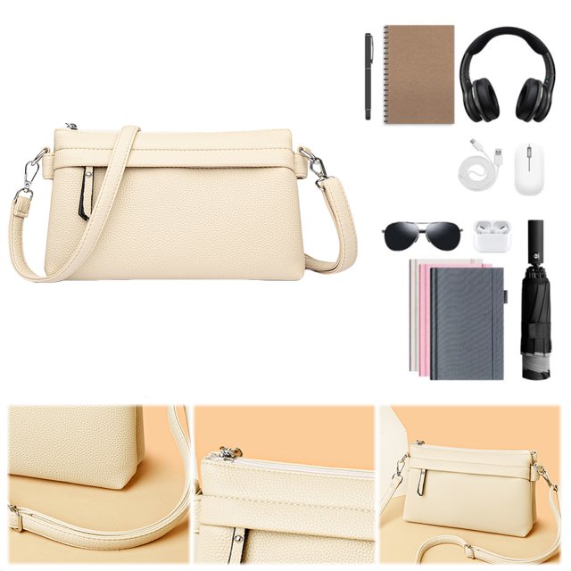 Bolso Mano Cuero PU Con para Mujer