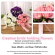 thumbnail image 5 of Inteprter Ramo de dama de honor para novia, rosa artificial con cinta de seda, para el hogar, habitación, novia, flores, accesorios para fiesta de Decoración Rojo Inteprter HA083775-03, 5 of 6