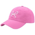 thumbnail image 2 of Baseball Hats for Women AURORADY Trendy Bow Tie Baseball Cap for Women and Men Trucker Hats Adjustable Fashion Sun Hat with Visor for Hiking & Travel, Hot Pink One Size Baseball Caps, 2 of 5