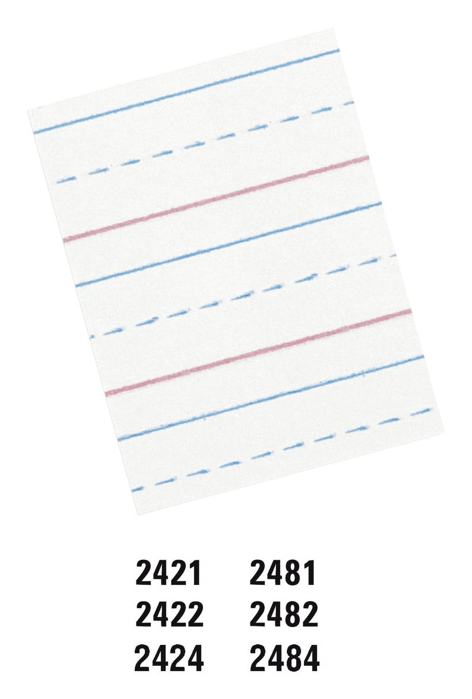 Pacon Multi-program Handwriting Paper, 1-1/8 Inch Rule, 10-1/2 X 8 Inches,  Pack Of 500 : Target