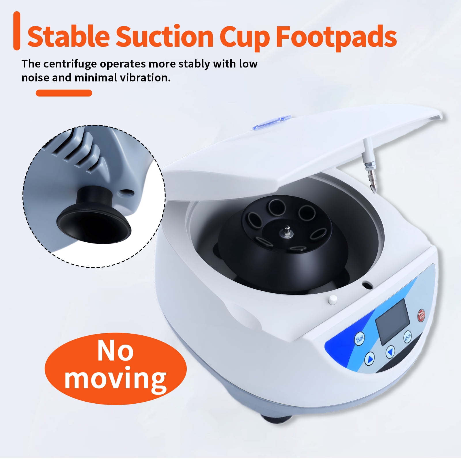 Lab PRP Benchtop Centrifuge, 500-5000 rpmRPM Max. 3074 × g RCF Digital Desktop Lab Centrifuge with LCD Display, for Chemical&Materials Solution Purification