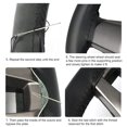 thumbnail image 3 of Universal Hand Stitching Car Steering steering wheel leather Wheel Cover Fiber Leather Steering Wheel Protector, 3 of 8
