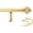Gold, variant on eTeckram 1" Curtain Rod with Albert Finials - 28" to 48", Weathered White