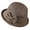 Khaki, variant on Women Bucket Hat Autumn Winter Dome Round Top Floral Fisherman Pot Small Bowler Daily Casual Cap