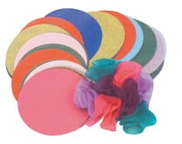 Roylco Pre-Cut Tissue Paper Circles, 4 Inch, Assorted Colors, Pack of 480