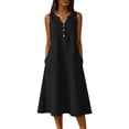 thumbnail image 3 of Sentmoon Robe d'Invitée de Mariage Robes Soleil Cocktail pour Femmes Été 2026 Manches Courtes Coupe Régulière Robe de Soirée Formelle pour Vacances et Réunions de Famille P-3TG, 3 of 9