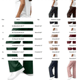 thumbnail image 3 of Outfmvch Womens Flowy Stretchy Pinstripe Work Trousers High Waist Wide Straight Leg Striped Palazzo Slacks with Side Pockets Breathable Lightweight Office Business Daily Dressy Bottoms Black XL, 3 of 4