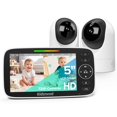 thumbnail image 1 of Monitor para bebés Kidsneed 5 Split con 2 cámaras HD 720P con visión nocturna, 1 of 9