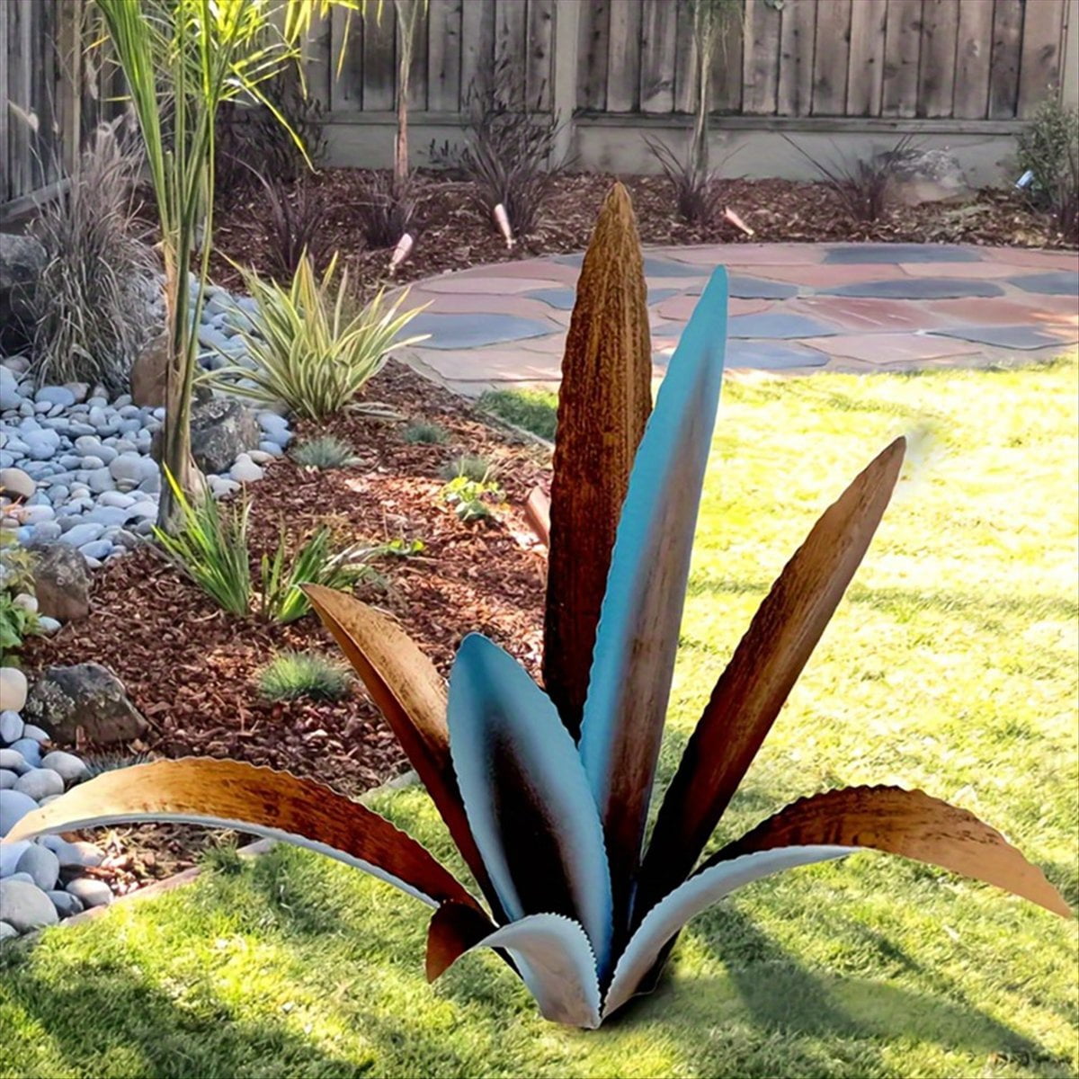 Tequila Rustic Sculpture,DIY Metal Agave Plant,Garden Yard Art Decoration Sculpture Home Decor, Indoor and Outdoor B