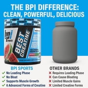 BPI Sports Best Creatine - Creatine Monohydrate, Himalayan Salt - Strength, Pump, Endurance, Muscle Growth, Muscle Definition - No Bloat - Watermelon Cooler - 50 servings - 10.58 Ounce