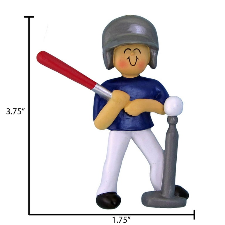 Personalized Kids Teeball Ornament Child Tball Ornament, Sports