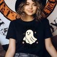 thumbnail image 3 of Creep It Real Shirt | Funny Ghost Graphic Tee | Unisex Casual T-Shirt, Azalea, Size 3XL, 3 of 6