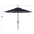 thumbnail image 3 of SAFAVIEH Outdoor Collection Athens Inside Out Striped 9-Foot Umbrella Navy/White, 3 of 6