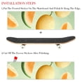 thumbnail image 2 of Cantaloupe Skateboard Grip Tape Stickers (Pack of Two) - Emery Surface/PVC Back Material 8.8x32.6in/22.4x83cm, 2 of 5