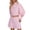 z06-Pink, variant on Jogger Sets For Women 2 Piece Women's Casual Hollow Out Shorts Suit Long Sleeve Round Neck Spring Summer Everyday Wear Relaxed Outfit Stylish Two Piece Set