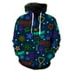 thumbnail image 1 of Sudadera con capucha y cremallera para hombre con barra luminosa, divertida y genial impresión 3D, unisex, informal, de gran tamaño, para adolescentes, hip hop, 2024, 1 of 6