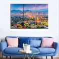 thumbnail image 5 of TISHIRON 3PCS Framed Canvas Wall Art Set,42"x28" Phoenix City at Sunset Canvas Art Decor, 5 of 7