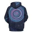 thumbnail image 3 of Cosmic Swirl Pattern Men's Women Vintage 3D Hooded Sweatshirt - All-Season Loose Fit Streetwear, 3 of 6