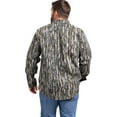 thumbnail image 2 of Realtree Men's Button Down Long Sleeve Camp Shirt, Original Camo, Relaxed Fit, Cotton Blend, Outdoor Workwear, Size L, 2 of 10