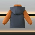 thumbnail image 5 of Cethrio Boys Winter Coats, Thermal Hooded Zip up Windproof Jackets with Pockets Orange Size 6-7 T, 5 of 8