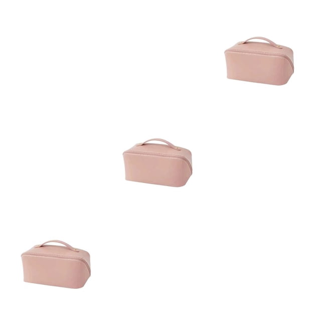 Matsuzay Bolsa de almacenamiento de cosméticos de cuero PU que lleva la bolsa de aseo de viaje contenedor de maquillaje bolsillo de con Type1 NO1