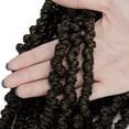 thumbnail image 6 of 10 inch Spring Twist Braiding Hair Spring Twists Bomb Twist Hair Synthetic Black Color Fluffy Twist Crochet Braids Low Temperature Spring Twist Crochet Hair for Women Hair Extension, 6 of 6