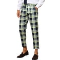 thumbnail image 4 of Lars Amadeus Plaid Dress Pants for Men's Ankle Length Checked Business Trousers, 4 of 4