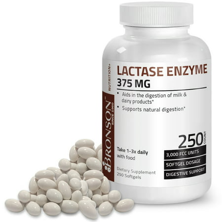 Bronson Lactase Enzyme Digestion Aid, 250 (The Best Enzyme Supplements For Digestion)