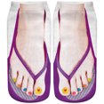 thumbnail image 4 of 1 par de calcetines bonitos unisex Kawaii calcetines cortos bajos regalo de Navidad de Halloween, 4 of 6