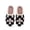Black, variant on Slippers for Women Winter Platform Flat Fashion Warm Slippers Plaid Design Flash Deco Fuzzy Backless Shoes