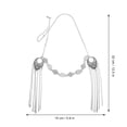 thumbnail image 2 of OULII Chain Tassel Head Band Head Chain For Women Vintage Dance 1Pack, 2 of 8
