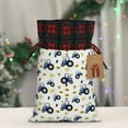 thumbnail image 5 of Rocae Tractor And Vehicle Print Christmas Drawstring Linen Gift Bag with Drawstrings Treat Bag Goody Present Bags for Christmas Party Favor, 5 of 8