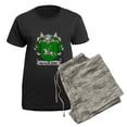 thumbnail image 5 of CafePress - Maguire Coat Of Arms Women's Dark Pajamas - Women's Short Sleeve Print T-Shirt and Pants Dark Cotton Pajama Set, 5 of 7