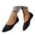 thumbnail image 4 of Xiaoxatg Women's Casual Shoes Comfortable On Ballet with Square Toe for Everyday Wear and Travel 8.5 Black, 4 of 9