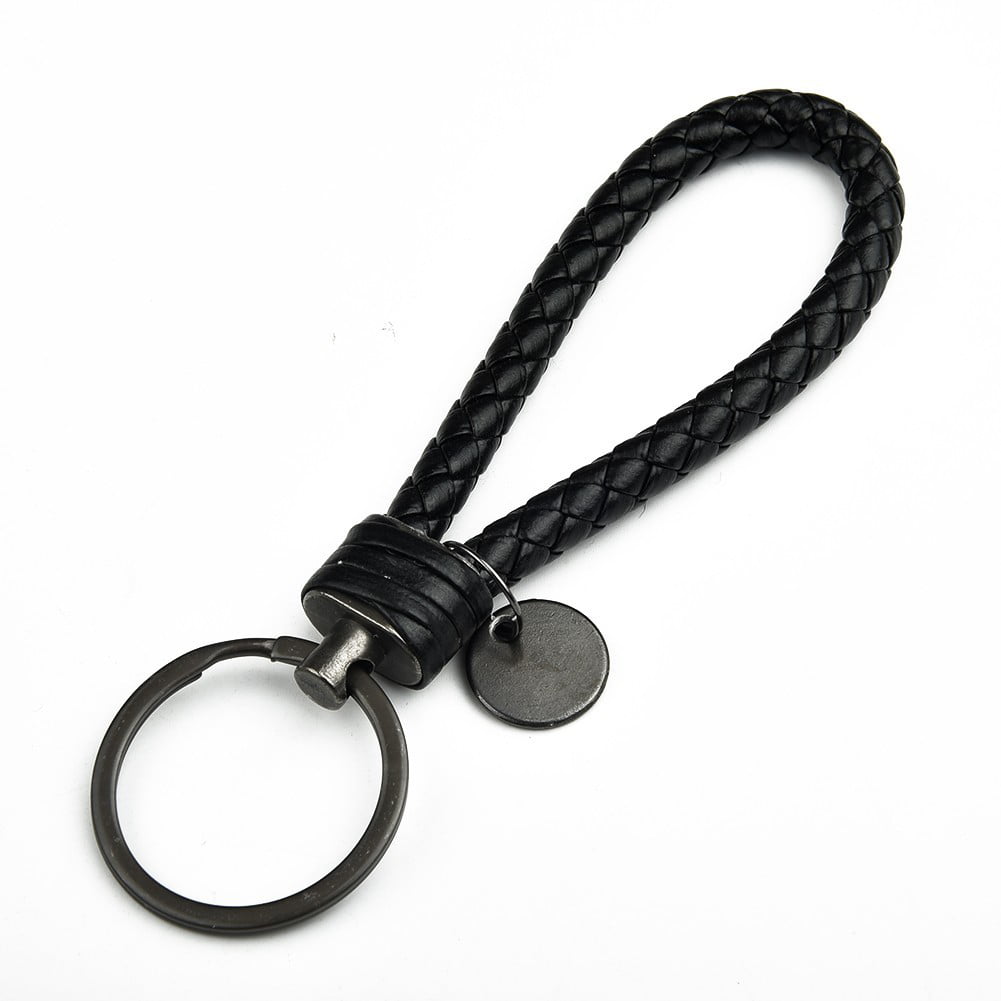 Details about   Universal Leather Braided Strap Key Chain Ring Fob For Chevrolet Honda Renault 